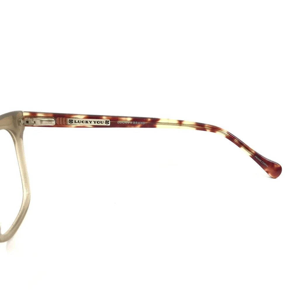 Lucky Brand Eyeglasses Frames D203 BROWN Tortoise Cat Eye Full Rim 53-20-140
